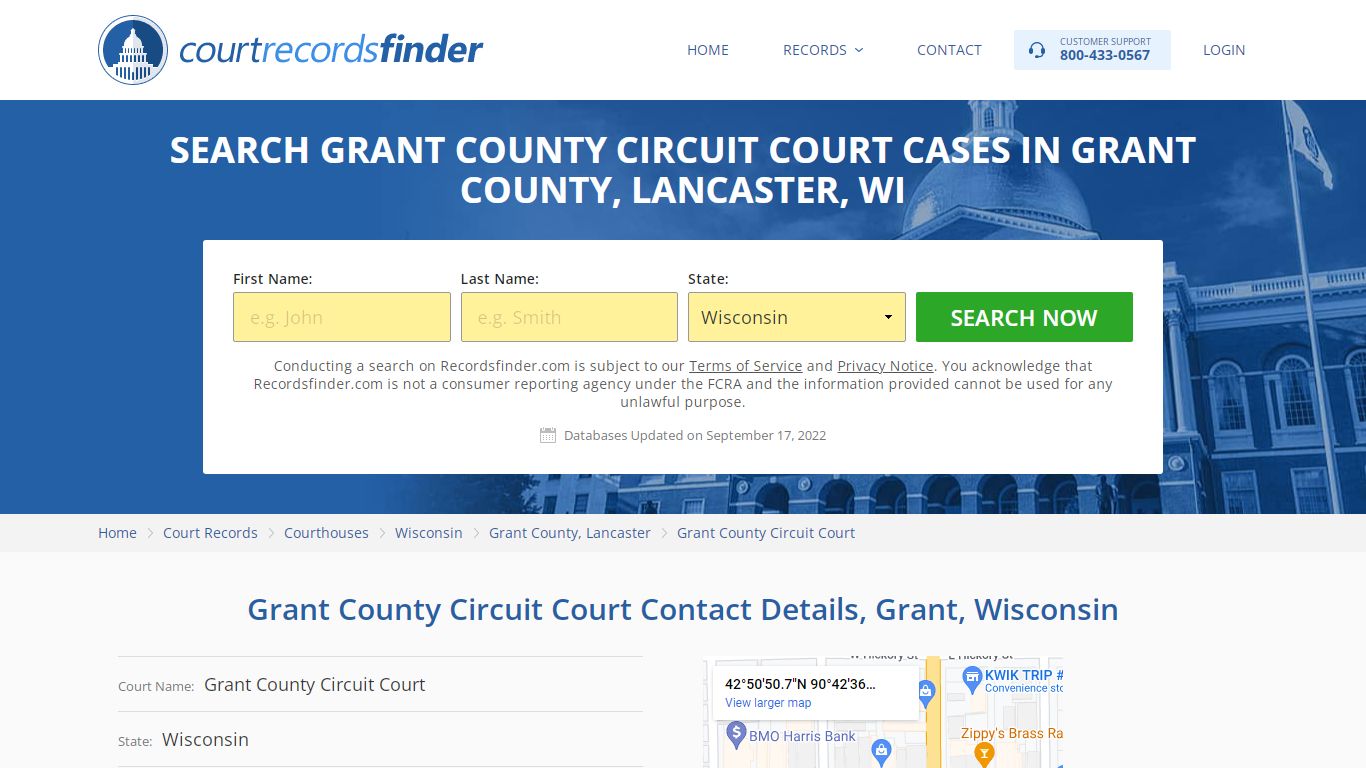 Grant County Circuit Court Case Search - RecordsFinder